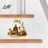 Soft Color Wall Stickers Cartoon Mouse Sticker Cute Fairy Tale Decal PVC Waterproof Window Clings Art Decors Self Adhesive Mural for Nursery