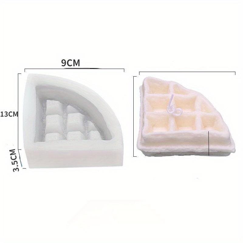 Transparent Waffle Cookies Silicone Candle Mold DIY Crafts Mold Biscuits Chocolate Soap Silicone Molds for Candle Making