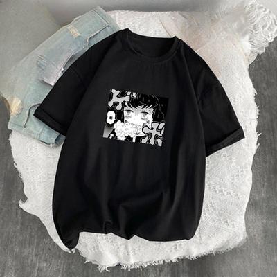 Y2K Street Fashion Anime Bedrucktes T-Shirt Sommer
