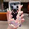 Phone Case For OPPO Find X8 Ultra 5G PKJ110 PKU110 Viral Fluffy Bunny Pattern Shell Soft TPU Transparent Shockproof Cover