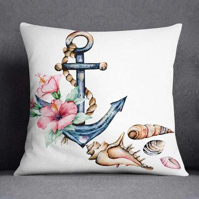 Ocean World Biologisches Druckmuster Quadratischer Kissenbezug für Zuhause Wohnzimmer Sofa Büro Dekoration Zierkissen