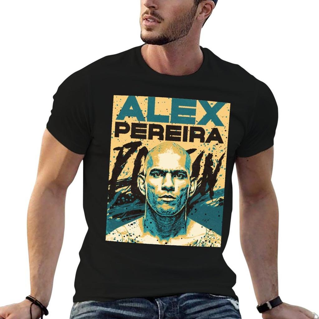 Alex Pereira T-Shirt Big Size Short Sleeve Casual Top