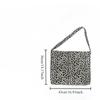Fashionable Corduroy Leopard Diagonal Bag Large Capacity One-shoulder Shopping Bag Student Canvas Bag Handbags