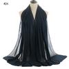 Good Stitching Muslim Chiffon Hijabs for Women Solid Chiffon Shawl Scarf Head Wraps Foulard Femme Hijab Scarves Muslim Turban