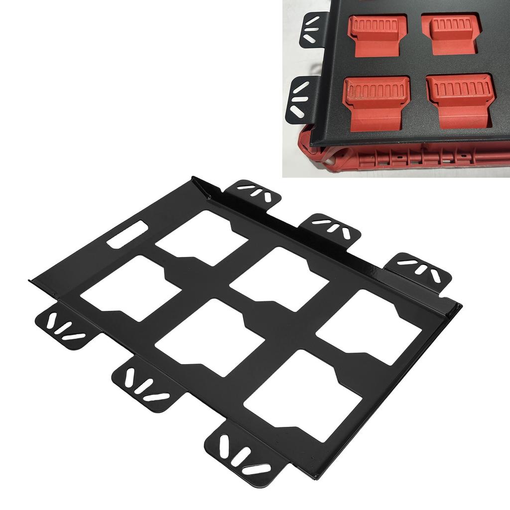 Toolbox Mounting Plate 100 Lbs Loading Capacity Storage Toolbox Metal Mounting Base Replacement for Toolbox