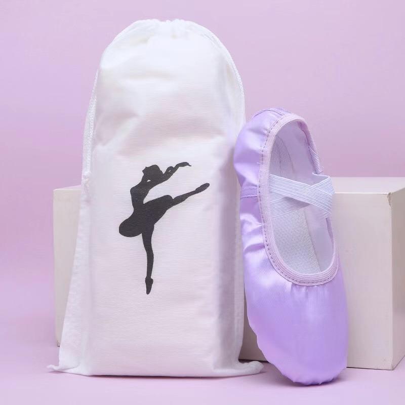 Borsa per Danza Custodia per Scarpe Organizer per Balletto Borsa a Mano Borse Custodie Sacca in Raso per Scarpe da Balletto Scarpe da Danza Custodia con Coulisse