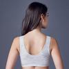 Wireless Wide-Strap Sports Bra: Front Buckle, Yoga, Sleep, Nursing, Ideal for All Ages