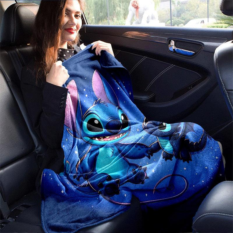 1pc Stitch Printing Blanket - Soft, All-Season Throw for Living Room, Bedroom,Travel