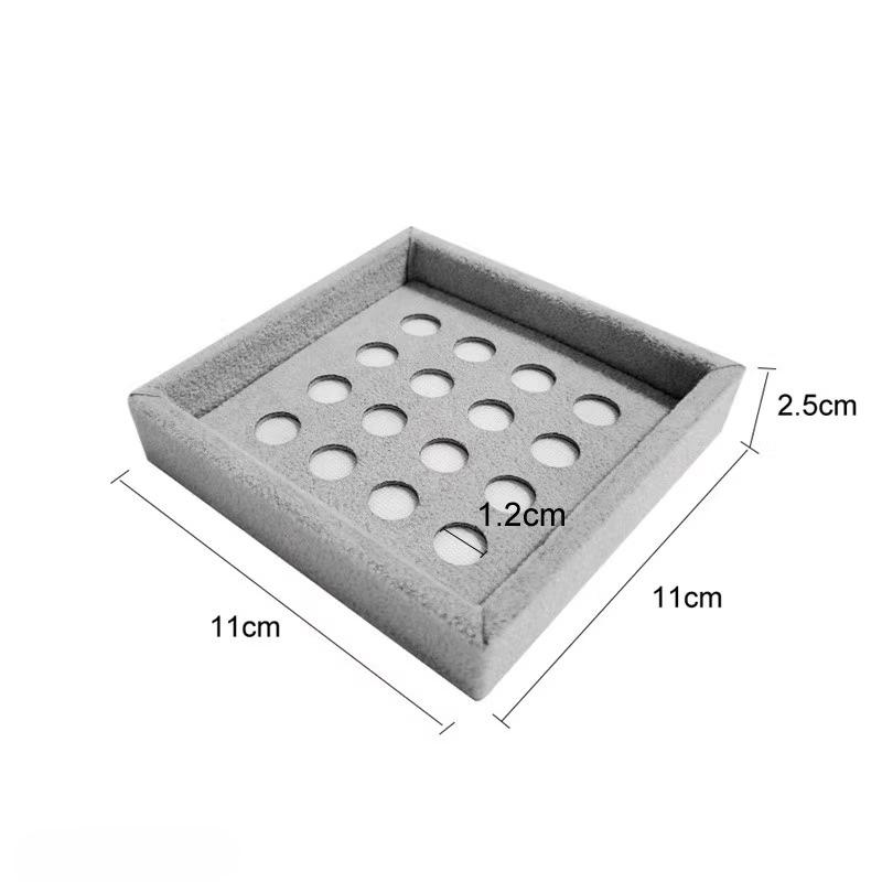 

5pcs Pearl Bare Pearl Display Trays Square Scattered Bead Decorative Storage Tray Display of Naked Diamond Beads in The Store