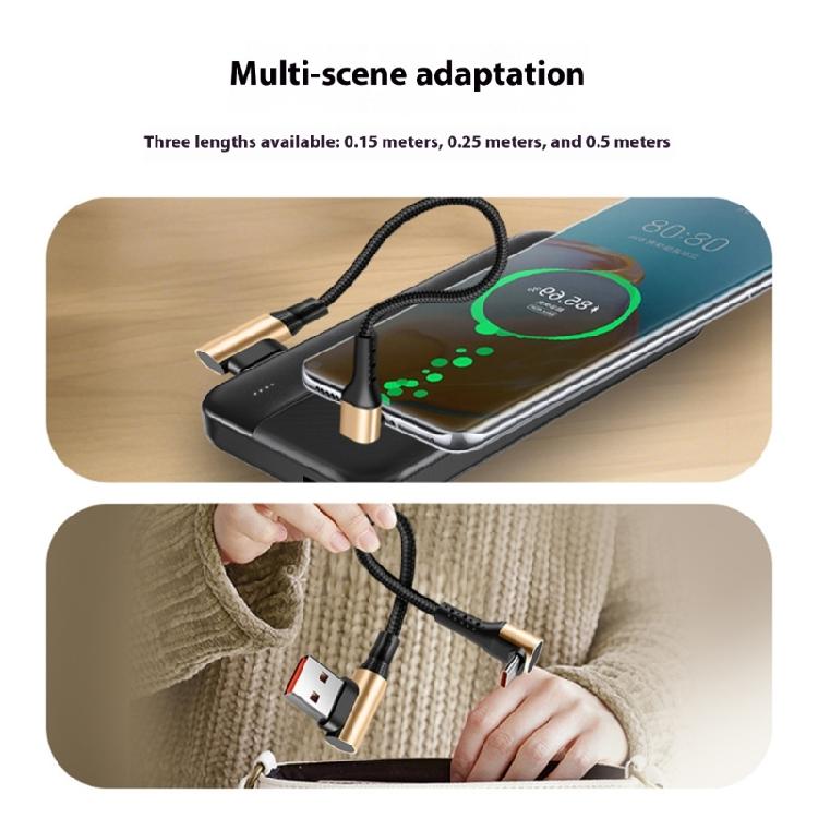 Quick Charging USB Type C Cable Short Length Premium Braided Material for Fast and Reliabled Charging