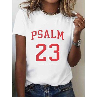 Unisex T-Shirt with Psalm 23 Print