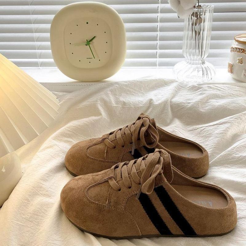 Popular Retro Sport Leisure Shoes Summer Women's Soft Soled Frosted Flat Casual Board Shoes Comfortable Single Shoes Sneakers