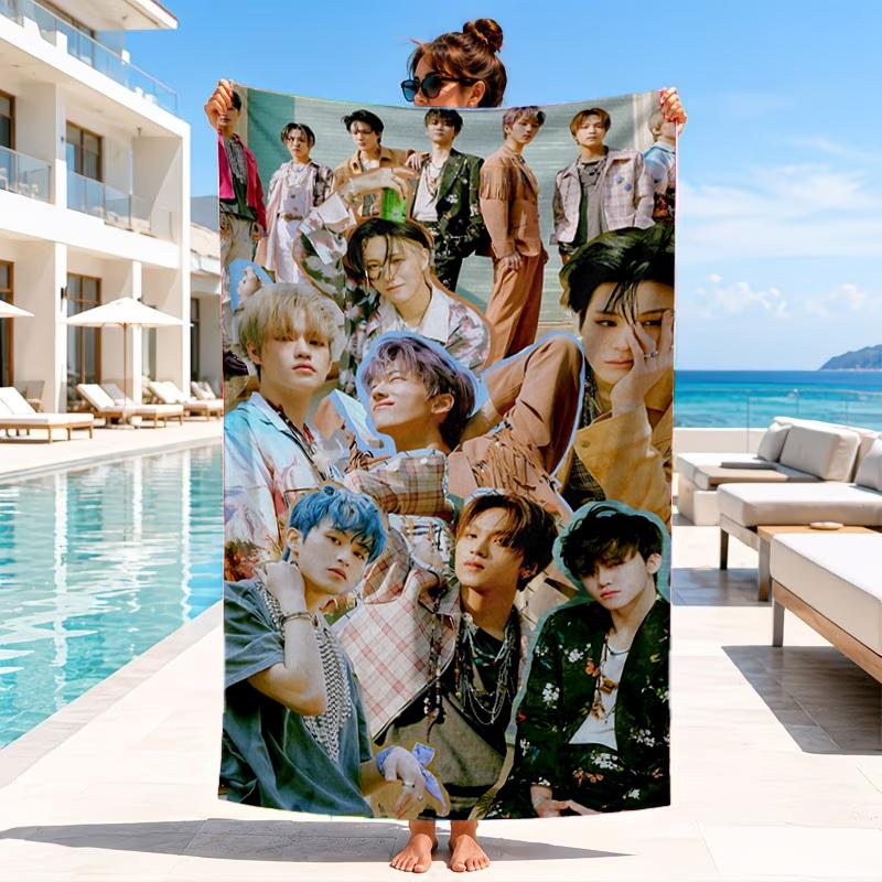 Kpop Music Beach Towel, Microfiber Beach Towel, Perfect For Pool, Beach, Travel, Home Decor Beach Party Fan Gifts