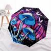1pc Fantasy Mushroom Automatic Folding Umbrella - Design, Durable Iron Frame for Travel, Outdoor, Beach Fashion Accessory a0920009