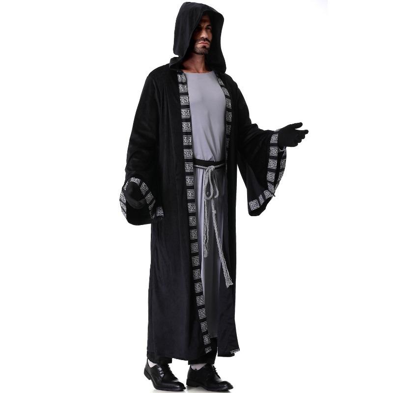 Source Medieval cape death suit, cape wizard robe, Middle Eastern priest costume Halloween costume