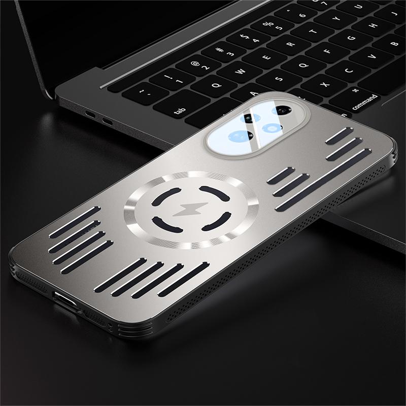 

Жесткий металлический чехол для отвода тепла с магнитной беспроводной зарядкой для Huawei HONOR 300 200 100 Magic 7 Pro Lite X9C Смарт-задняя крышка Honor Magic 7 Pro