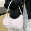 Cartoon Hello Kitty Shoulder Bag For Women With Pu Material And Cute Print For Daily Use