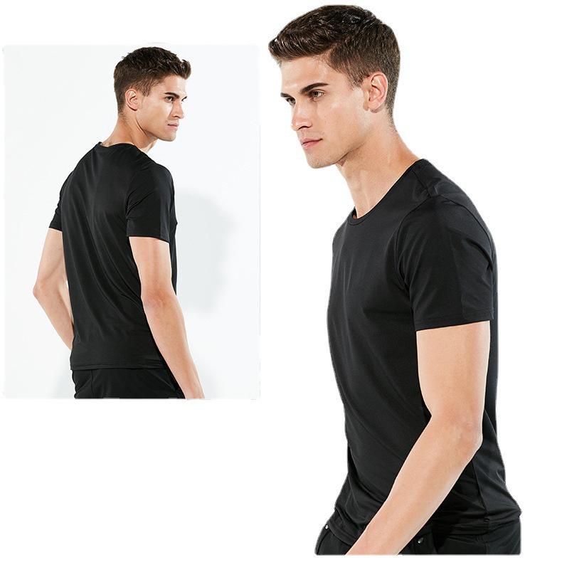 Ice Silk Mesh Men's Quick-Dry Breathable T-Shirt - Black Nano Tech, Waterproof & Anti-Fouling