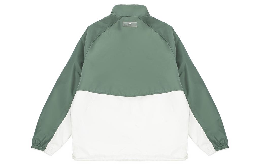 New Balance Velvet Jackets Unisex Ivory White Stand Collar Moderate 6DC39703-IV