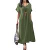 Dress For Women Long Boho Beach Dress Elegant Maxi Dress V,Neck Short  Sleeve Dress