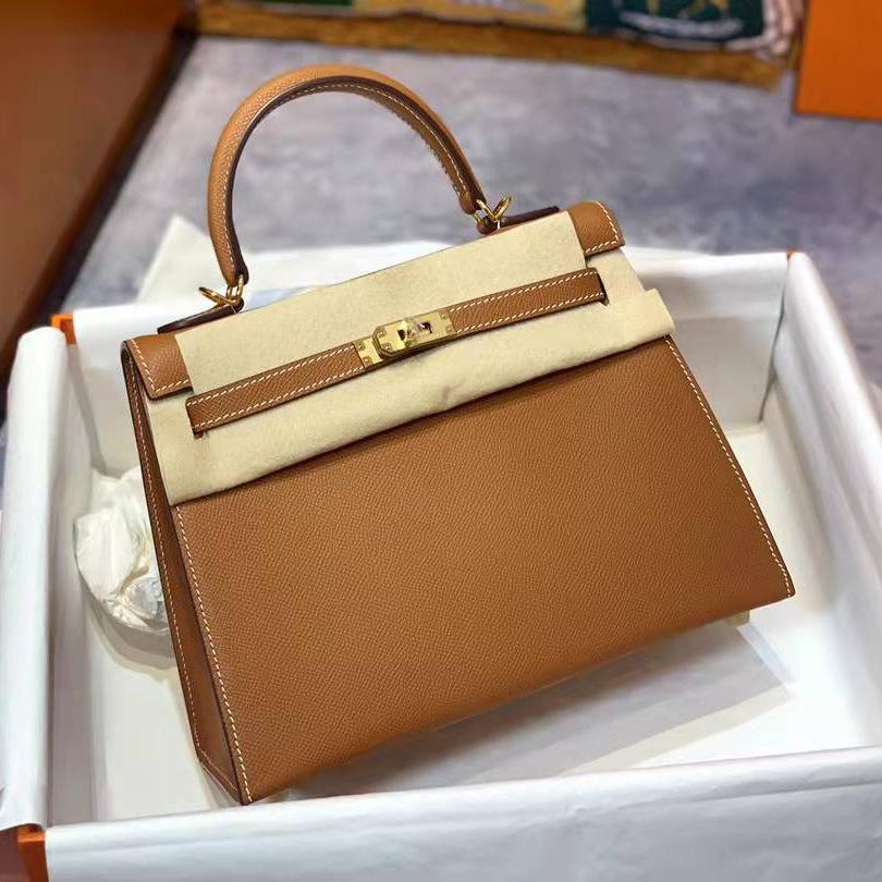 Genuine Leather 2021 New H Family Women's Bag Cowhide Palm Pattern Lock Bag Casual Shoulder Handbag Trend