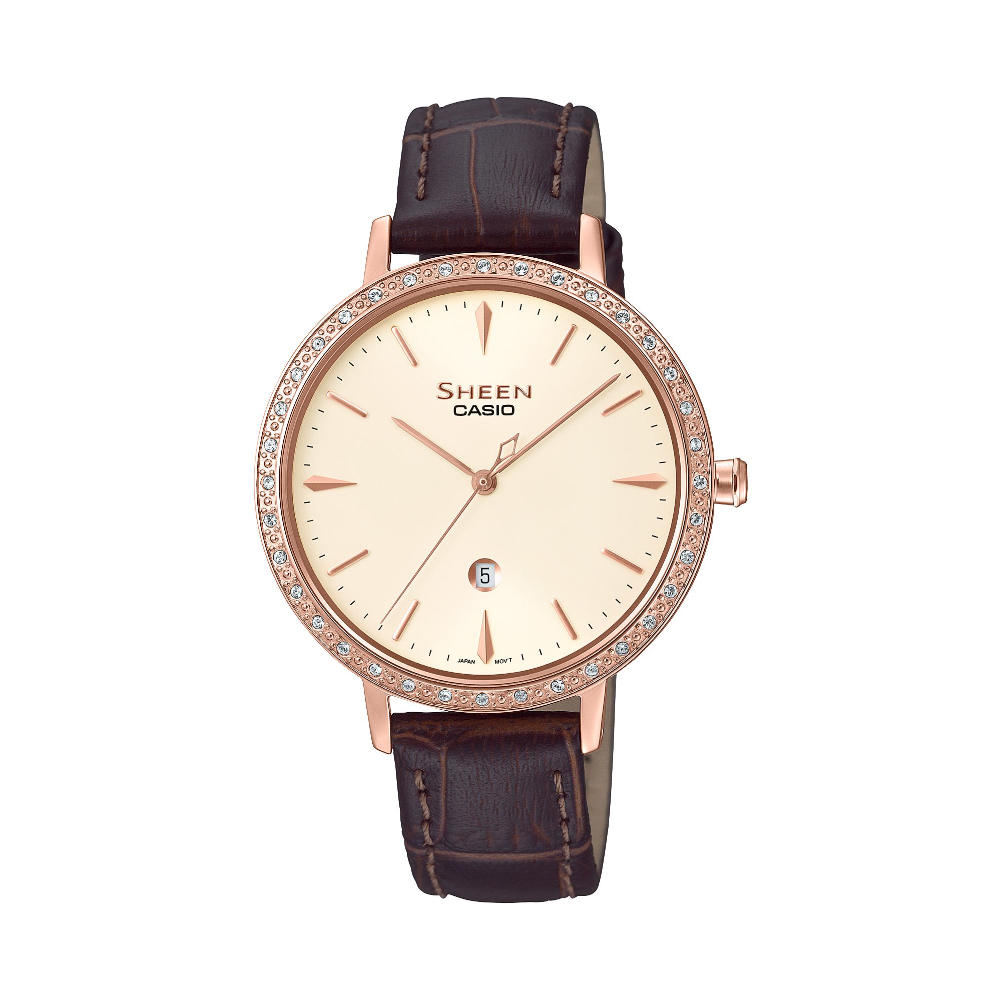 

Casio Men s Analog Quartz Watch SHE-4535PGL-9A золотий