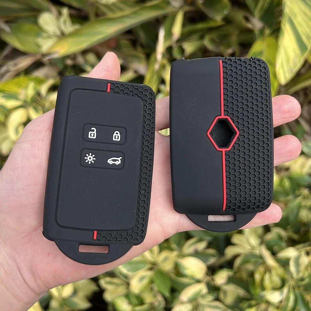 

Silicone Car Key Cover for Renault Captur Koleos Kadjar Arkana Megane Dacia Duster Sandero Stepway Smart Remote Control Fob Case