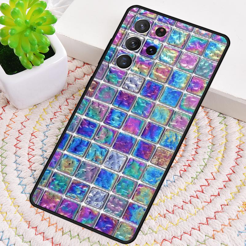 Holographische schillernde Silikon-Handyhülle Für Samsung Galaxy note 10 pro S26 S25 S24 S23 S22 S21 Plus S25Ultra Capa Cover