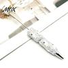 Funny Pumpkin Pen Rhinestone Beadable Pen, Glitter Plastic Beaded Halloween Ghost Skull Writing Gel Ink for DIY Craft Making, School Office Supplies
