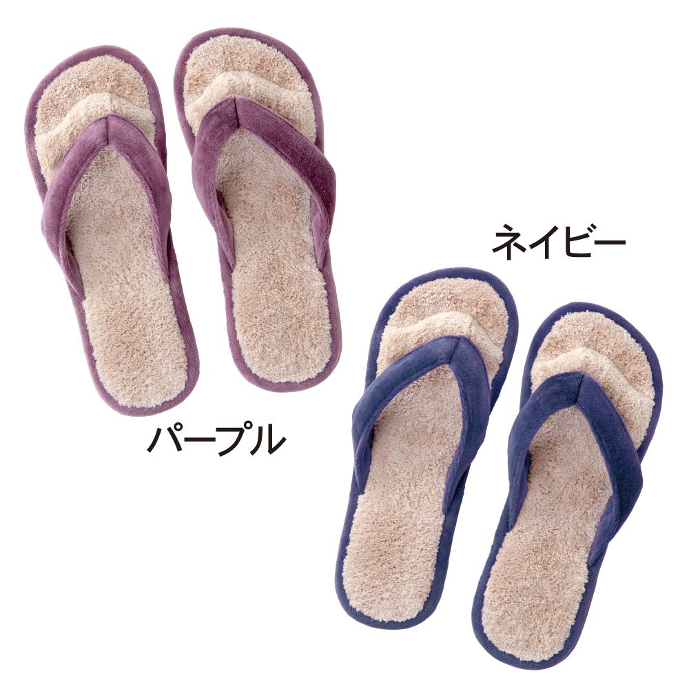 Alphax Stretch Toe Slippers, Navy