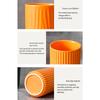 Textured Ceramic Bathroom Cup for Toothbrush Storage Daily Rinsing and Sink Counter Organization for Dorm Bathroom Use
