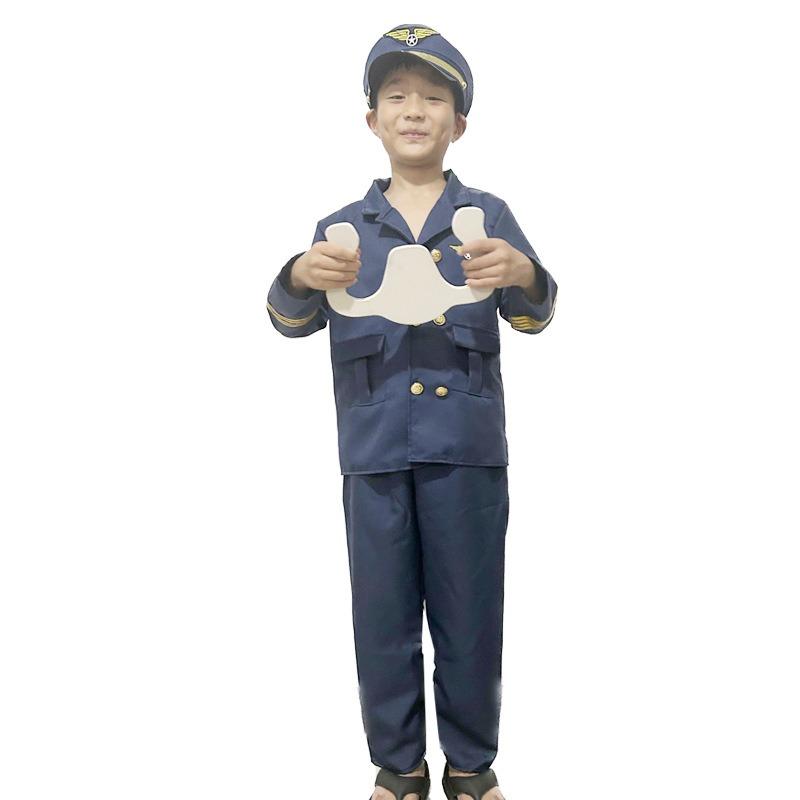 Halloween Pilot Costume Astronaut Captain Costume Police Camo Engineer Doctor Nurse Children's Show