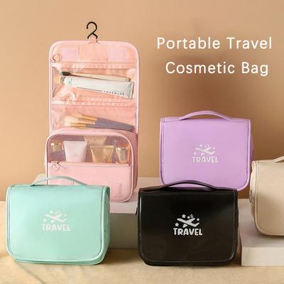 High-capacity Portable Cosmetic Storage Bag With Hook Organizer Toiletry Makeup Bag For Women Man Travel Business Use Bags