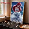 Disney Ariel DIY Pearl Artwork Jewelry Designed for Ariel A Handmade Gift Suitable for Wall Decoration, Suitable for Both Home and Office Environments