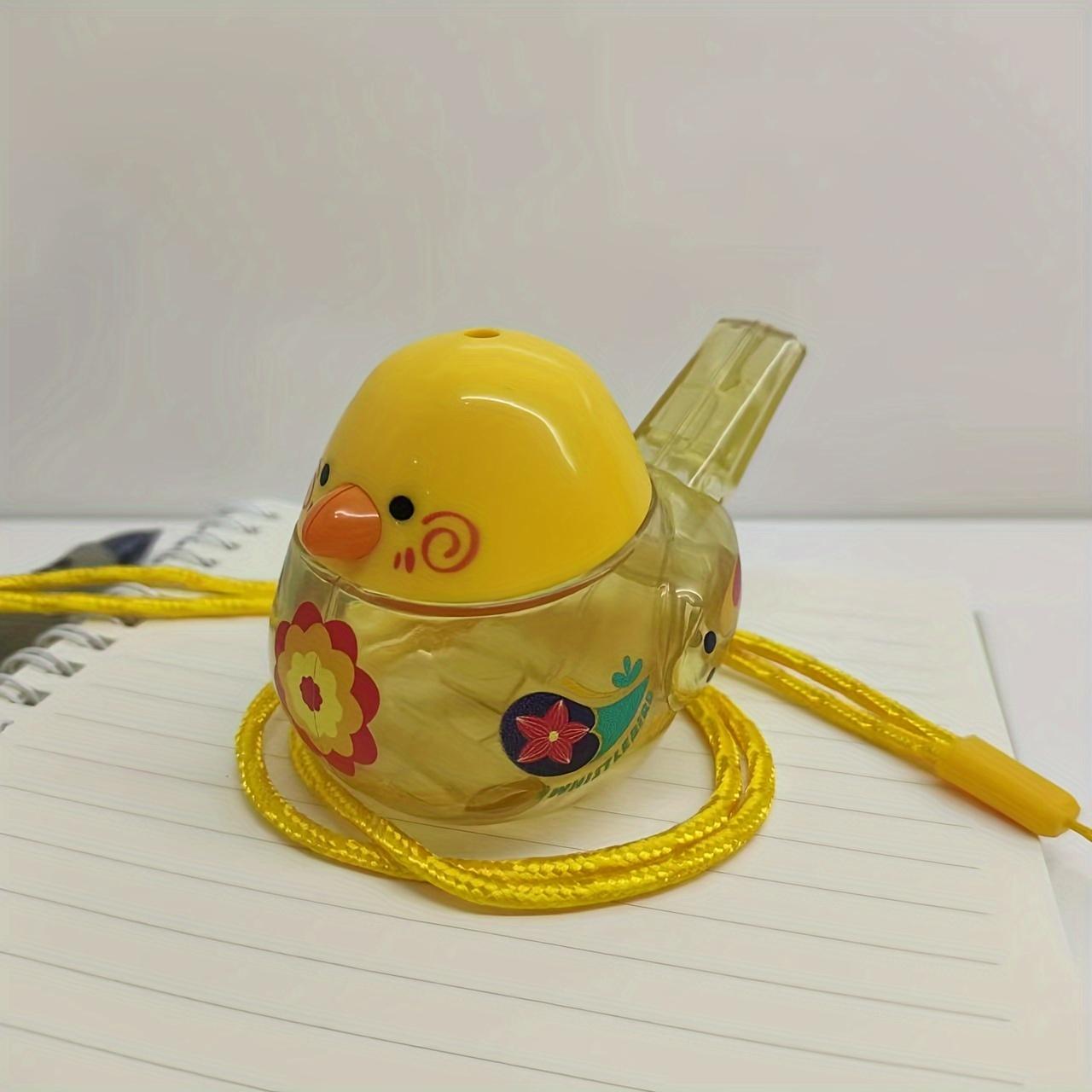 

музыкальный инструмент для пения птиц, свисток для птиц на воде, игрушка для малышей и малышей, ребенок может добавлять воду в свисток, обучение произношению жёлтый