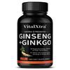 Ginseng + Ginkgo biloba verbessert die geistige Klarheit und Konzentration. 120 Kapseln.