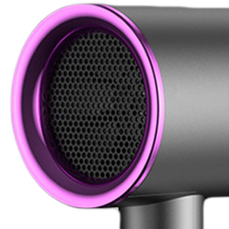 Hårtørker Mute 360 graders roterbar dyse Hurtigtørkende ABS PP bærbar hårføner for hjemmesalong