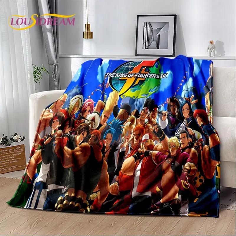 King of Fighters Retro Game Gamer Soft Plush Blanket,Flannel Blanket Throw Blanket for Living Room Bedroom Bed Sofa Picnic Cover