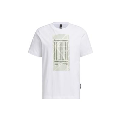 Adidas Wuji Series Long T-Shirt with Graphic Print Men Tops White IA8150