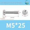 304 Stainless Steel Pan Head Torx Machine Screw, GB2672, M2-M, Without Collar