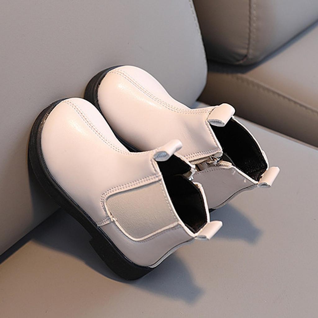 Girls Boots Unisex-Child Mid Calf Toddler Cowboy Boots Low Heel Booties Pointed Toe Slip On Sock Shoes For All Seasons