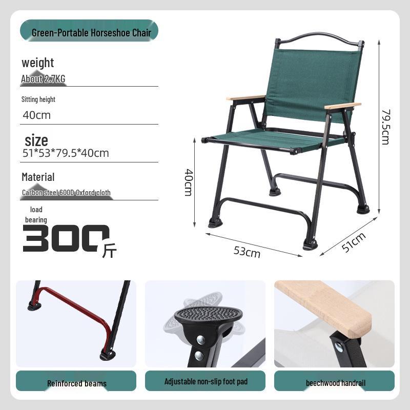 Kermit Outdoor Portable Aluminum Folding Camping & Fishing Chair