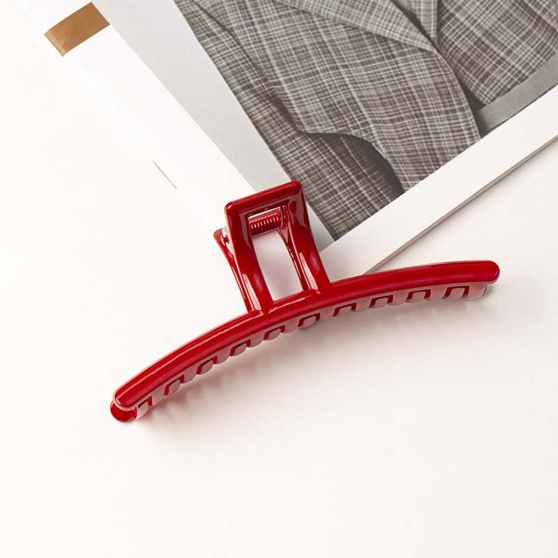Korean Acrylic Red Geometric Hair Claw for Women Fashion Small Large Square Hair Crabs Clip Hair Clamps Hair Accessories