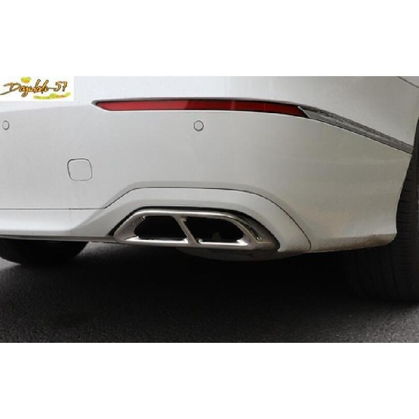 Steel Chrome Rear Tail Exhaust Pipes Frame Cover Trim For Honda Accord 2018-