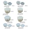 Non-stick Tigers Paw Container Mold Epoxy Resin Silicone Mold DIY Crafts Ornament Tool for DIY Storage Box Candlestick