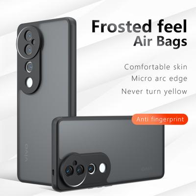 Case for VIVO V40 Pro V40Lite V40SE V30 V29 E Luxury Armor Frosted Transparent Acrylic Pc +siliconr Cover for VIVO V 40 Lite Shockproof Bumper