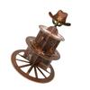 Unique Cowboy Wheel Shape Paper Cake Stand Western Style 3 Tier Cake Stand for Parties and Events with Easy Assembly