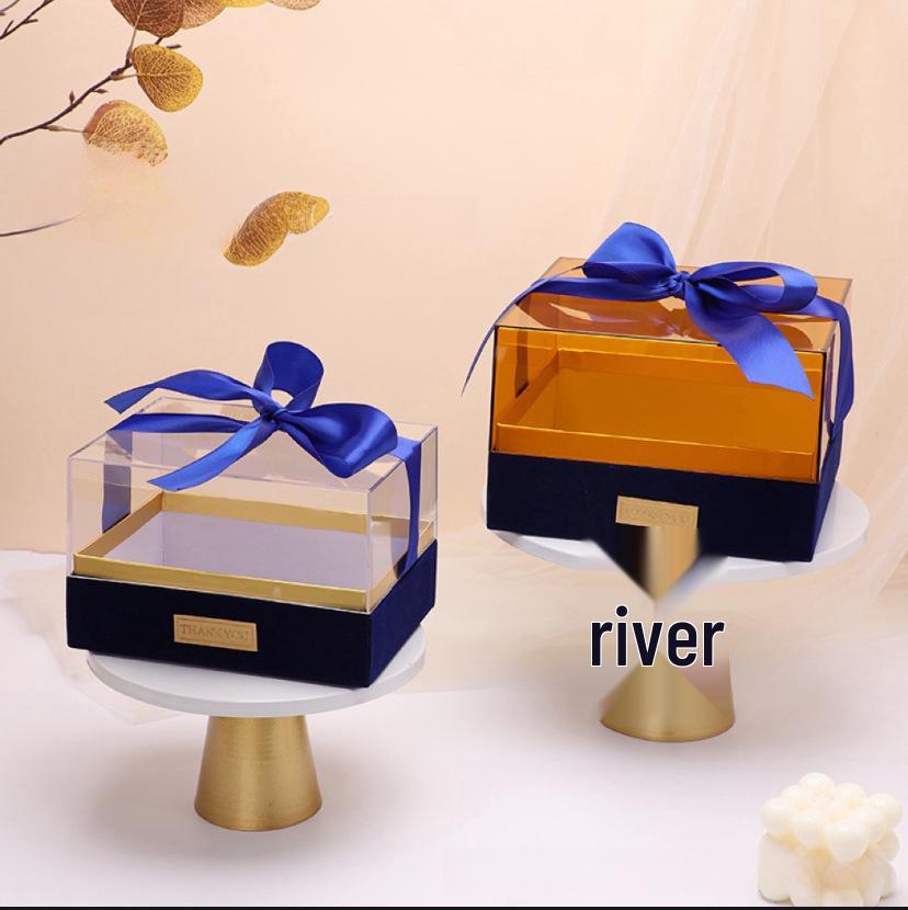 Прозора Прямокутна Подарункова Коробка для Весіль, Днів Народження, Помади, Парфумерії, Цукерок та Сувенірів