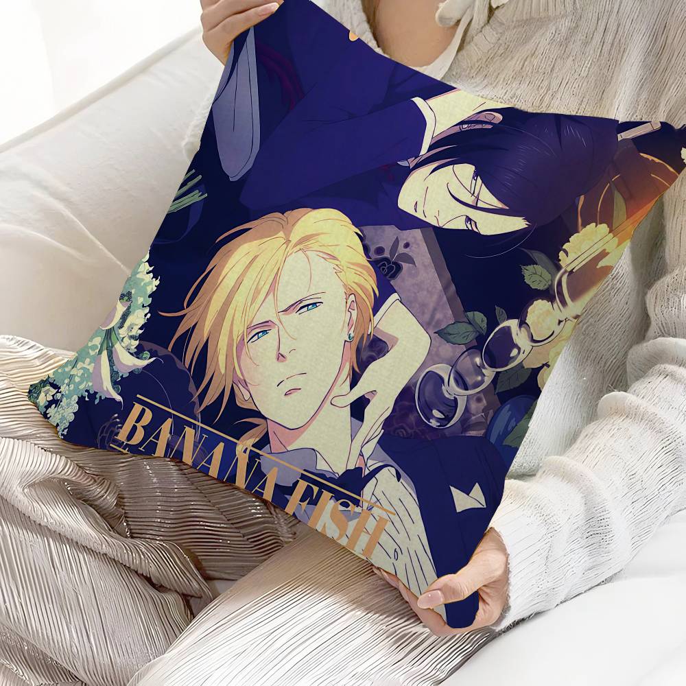 Banana Fish Anime Cushion Cover Decorative Pillow Sofa Home Decor Case Pillow Cases