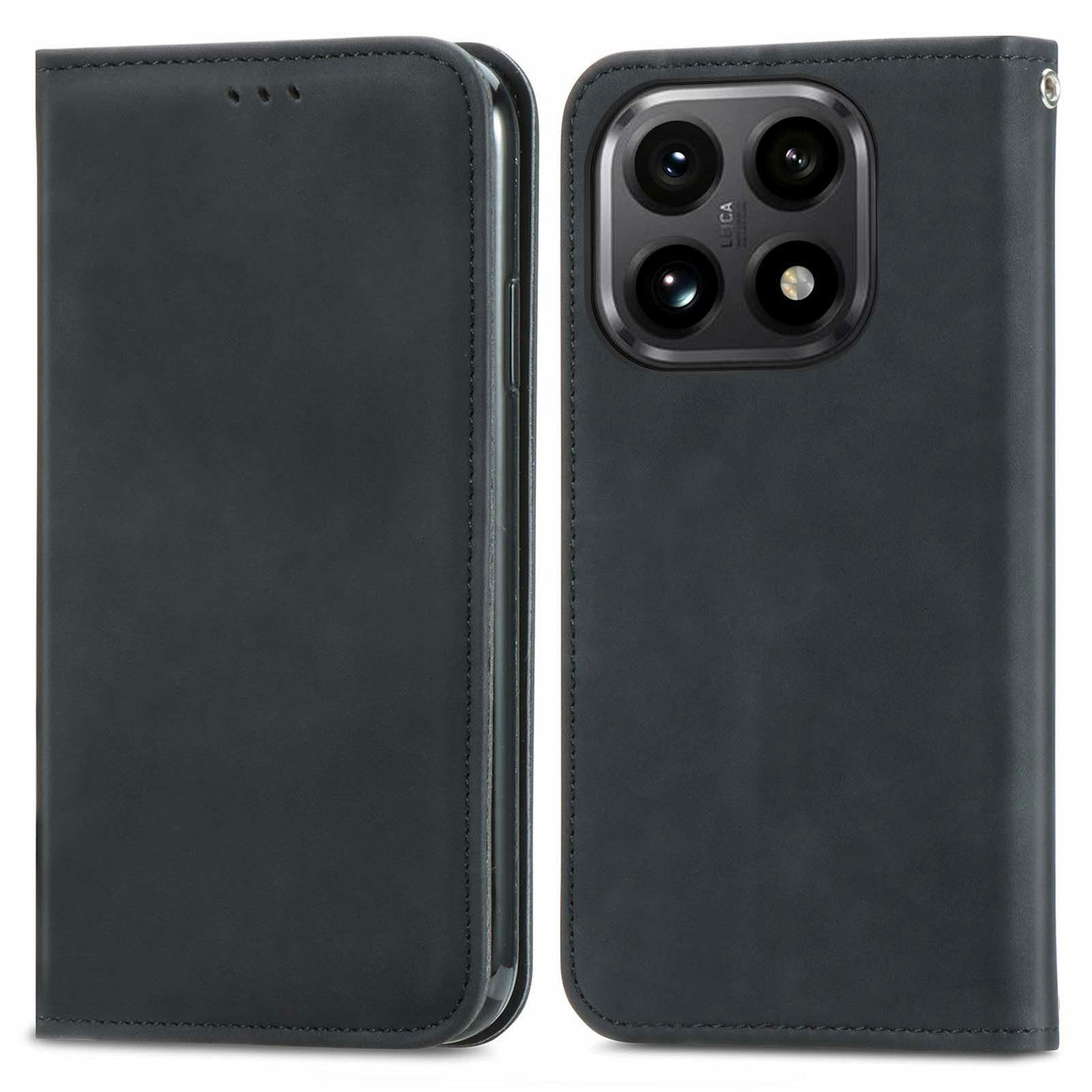 

For Xiaomi 15T Leather Case with Card Holder Magnetic Absorption Phone Cover